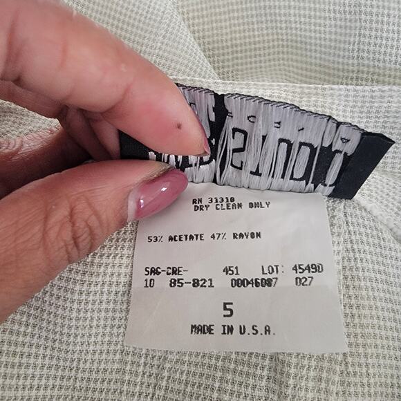 Byer Studio Deadstock Vintage 90s Light Academia Match Set Plaid Vest Shorts USA - Picture 13 of 16